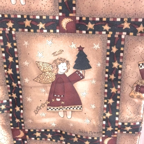 Debbie Mum Angel Folk Art Table Runner, Reversible 14” by 54”🎁 - Picture 5 of 10